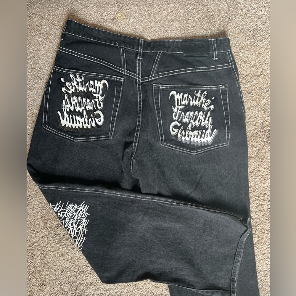 Faded grunge/alt oversized jeans